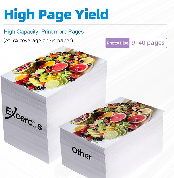 CLI-281 PB Photo Blue Ink Cartridge Replacement for Canon CLI-281XXL 281XXL 281 Ink cartridges Use for Canon PIXMA TS8120 TS8220 TS8320 TS8322 TS9120 Printers(3X CLI-281XXL Photo Blue)