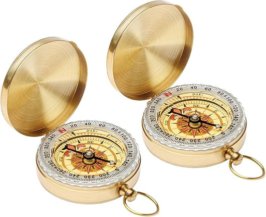 Camping Survival Compass Metal Compass Kids Compass for Hiking Camping Hunting Outdoor Military Navigation Tool