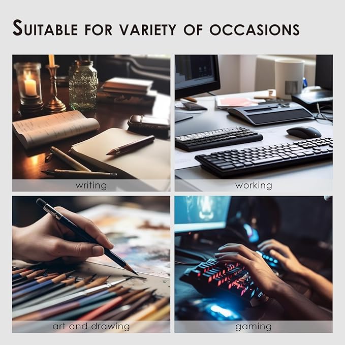 Cork Desk Mat - Dual-Sided Desk Pad for Office and Home - Desk Organization and Accessories - Ideal for Large Mouse Pad and Desk Mats on Top of Desks(White,27.6"x 13.8")