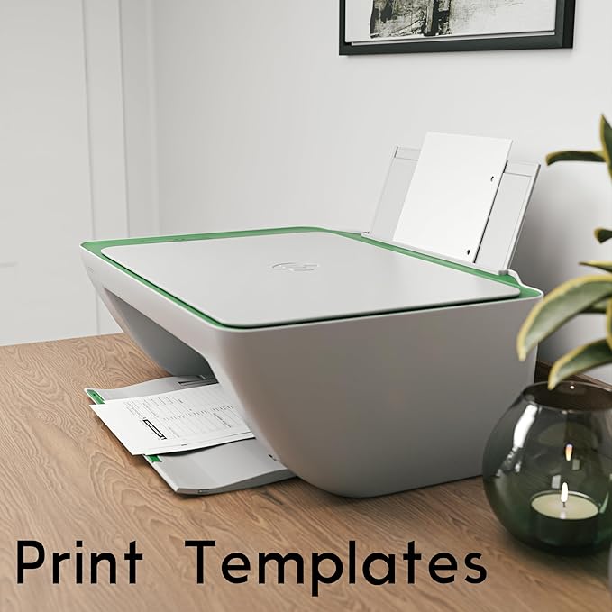 Half Letter 3-Hole Punched Blank Paper, 200 Sheets, 120 GSM, Loose Leaf, 5.5 x 8.5 inch, for Printing Custom Templates and DIY Planning