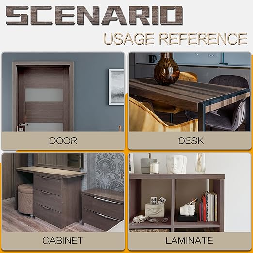 GSCIT Club Walnut Edge Banding, 1 inch x 250ft roll of Veneer Plywood Edge Banding Preglued Flexible, Wood Tape Banding for Cabinet Repair