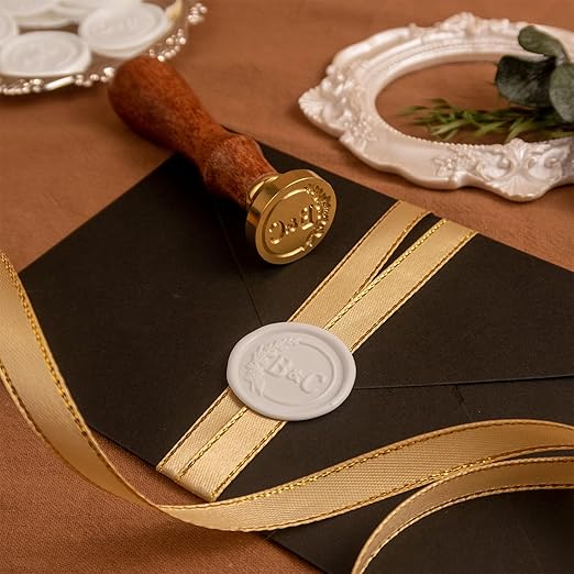 Custom Wax Seal Stamp, Personalized Sealing Wax Stamp with Your Logo Design, Wax Stamp for Wedding Invitations Envelopes Gift Card Gift Wrap Decoration, Handcraft Lovers Gifts
