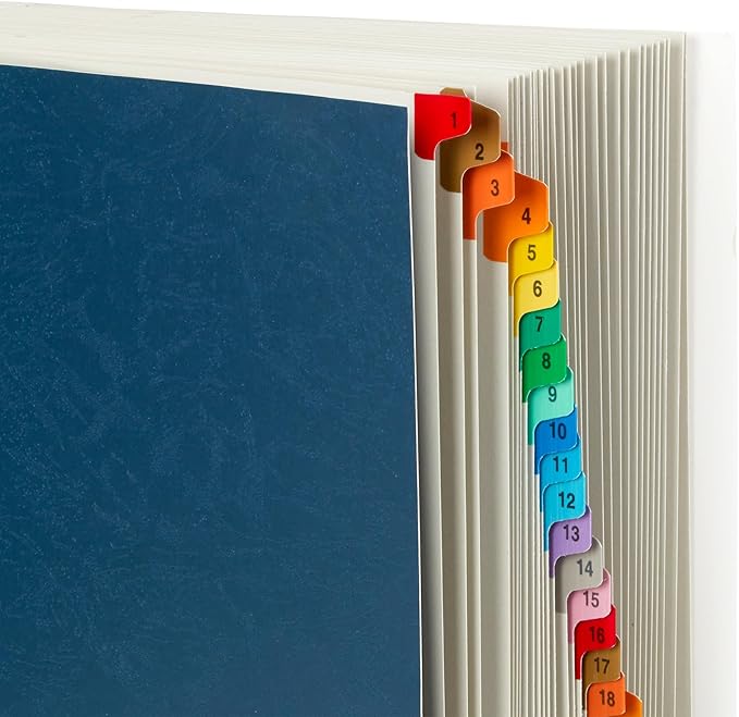 Blue Summit Expanding 1-31 Desk File Sorter, 31 Day Accordion File Organizer, Letter Size Document Sorter and Tickler Folder, Blue