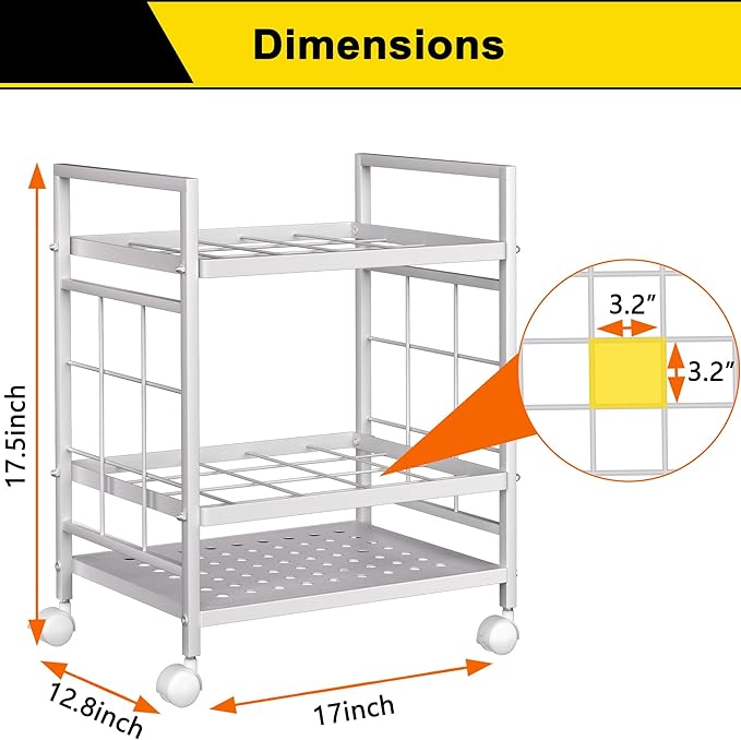 Blueprint Storage Rack, Blueprint Holder with Wheels, Used for Storing Blueprint/Carpet/Map/Poster/Architectural Construction Plan, 20 Slots, 2 Brakes, Silent wheel for Home, Office, School(Black)