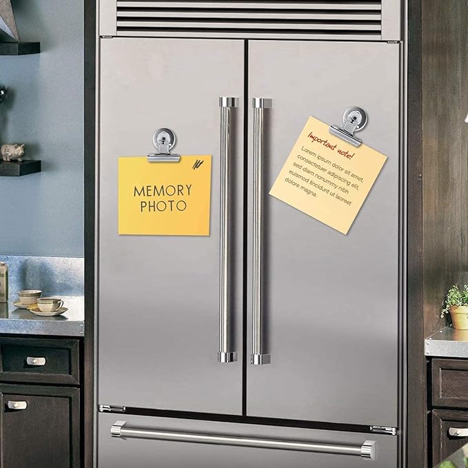 Grtard Magnetic Clips 40 Pack Fridge Magnets Clips Magnetic Hooks Clips, Strong Refrigerator Magnets Clips, Whiteboard Magnetic Clips, 1.2 Inch