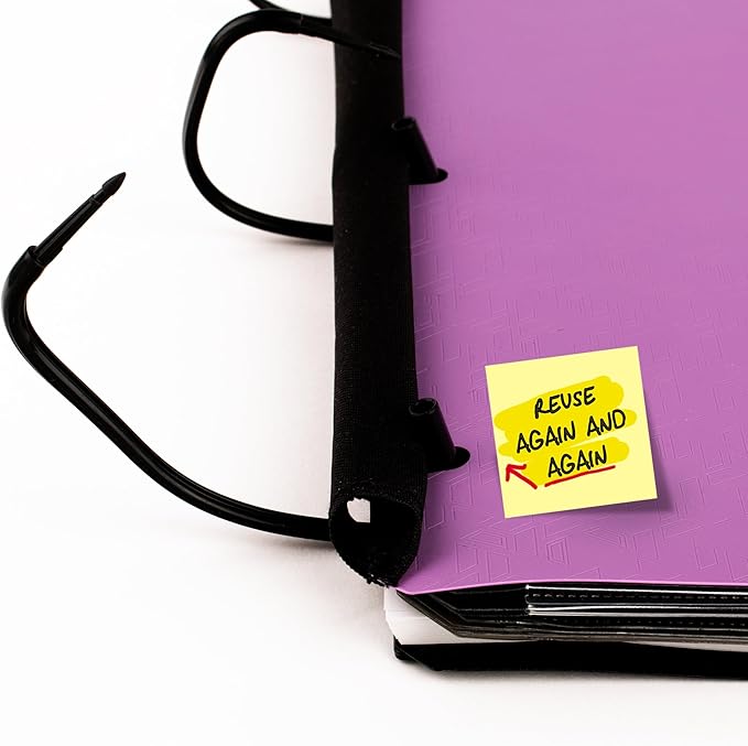 Five Star Flex Refillable Notebook + Study App, College Ruled Paper and 1 Inch TechLock Ring Binder with Pockets, Tabs and Dividers, 200 Sheet Capacity, Amethyst Purple (29328AB6)