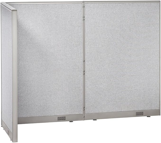 GOF Freestanding L Shaped Office Partition, Large Fabric Room Divider Panel, 36" D x 96" W x 72" H