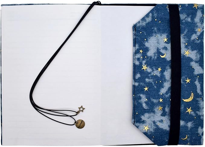 BLBMH A5 Book Covers for Paperbacks Book Cover Fit for 5.5x8.3 inch Adjustable Book Sleeve Cover for A5 Diary Books Fabric Softcover Protector for Notebook - Denim