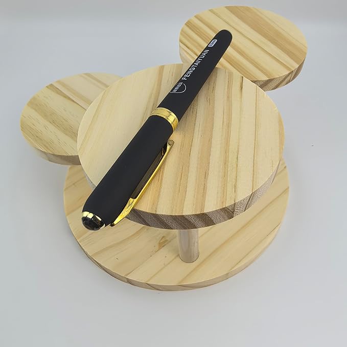 Fengtaiyuan 038P18Pro, Gel Ink Rollerball Pens, Black Ink, Ultra FIne 0.38mm, Writting Pens, Smooth, 18 Pack (Black-0.38mm)