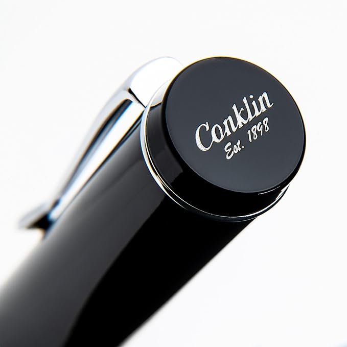 Conklin Duragraph Fountain Pen Orange Nights - Broad Nib, Elegant Writing Instrument with Bold Orange Finish