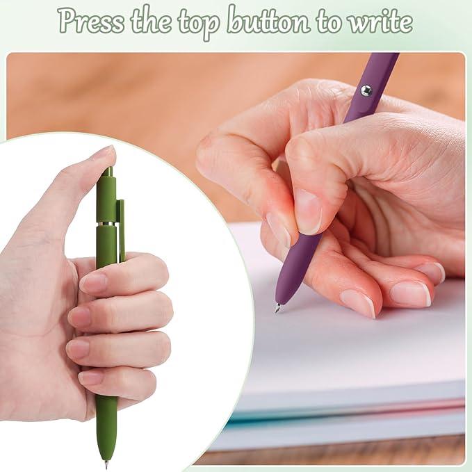 Gel Pen-5 Pieces/Carton, Pen 0.5 Mm Black Ink, Comes With 4 Interchangeable Original Black Refills, This Cute Pens Or Daily Use In School, Office Or Home (Retro Gel Pens)