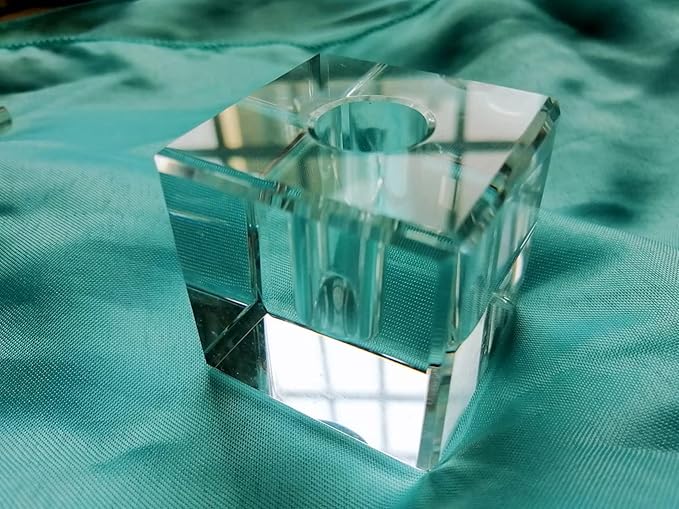 Glass Pen Holder Honeycomb Desk Accessory Fountain Pen Office Supplies Party & Gift Idea Home Decor (SQUARE)