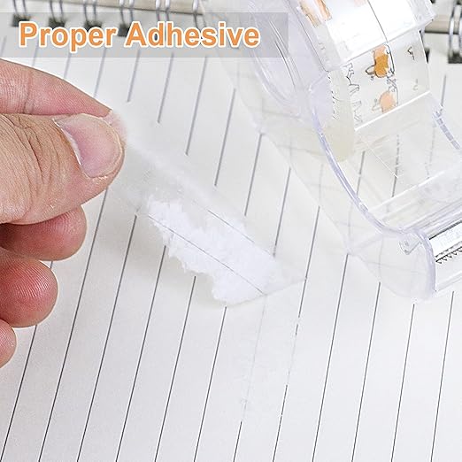 BOMEI PACK Office Transparent Tape with Dispenser, 16PACK Clear Refill Rolls Gift Wrap Tape Dispenser, 3/4in x 1000in