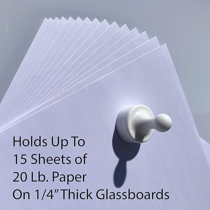 GLASSBOARD STUDIO Powerful Neodymium Magnets, Pawn-Shaped - Strong Fridge/Refrigerator and Whiteboard Magnet, Ideal for Office, Kitchen, Crafts - Rare Earth, Heavy Duty (2, Purple)