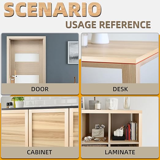 GSCIT Club Birch Edge Banding, 1 inch x 25ft roll of Veneer Edge Banding Preglued Flexible, Real Wood Tape Banding