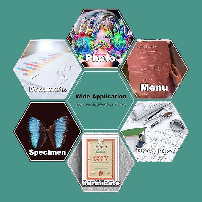 BESTEASY Clear 9" x 11.5" Thermal Laminating Sheets 3 mil Letter Size Thermal Laminating Pouches, Hold 8.9'' x 11.4'' Letter Size Sheets, Pack of 4000