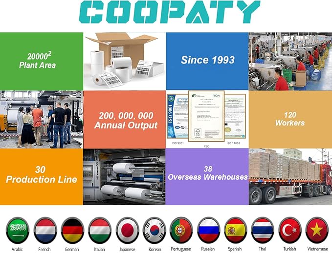 Coopaty Half Sheet Shipping Labels 8.5" x 5.5" Sticker Labels for Laser & Ink Jet Printers, 2 Per Page Self Adhesive Mailing Labels for Packages (10000 Labels)