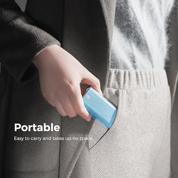 CLICK CLEAN Touchscreen Mist Cleaner, Screen Cleaner, All in One Screen Cleaner Spray with Microfiber and Phone Stand for All Phones, Laptop and Tablet Screens (Light Blue)