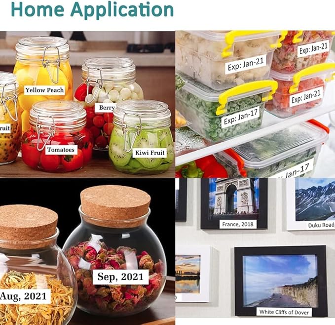 Hehua Tze Tz Tape 18mm 0.7 Laminated Tape Compatible for Brother TZe-241 TZe241 TZ241 TZ-241 Label Maker Tape 18mm 0.7 White for Ptouch PT-D400 PT-D600 PTD600vp, 3/4 inch Black on White, 10 Pack