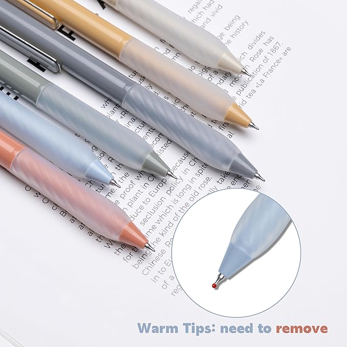 Gel Pens 0.5mm Point Pen Black Ink Smooth Writing Retractable Pen for Office,School Supplies,12-Count (Silver clip)