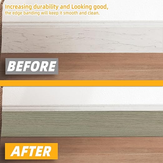 GSCIT Club Wood Grain Repair Tape, 2.4 inch X 50ft Self Adhesive Silver Walnut Grain Repair Patch for Tables, Chairs, Baseboards, Doors, Windows, Floors, Handicraft DIY.