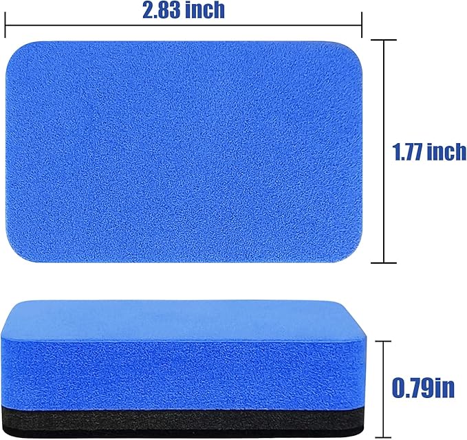 Dry Erase Eraser,8 Pack Magnetic Whiteboard Erasers,Rectangle Dry Erase Board Erasers for Classroom, Home, and Office(8pcs-Rectangle)