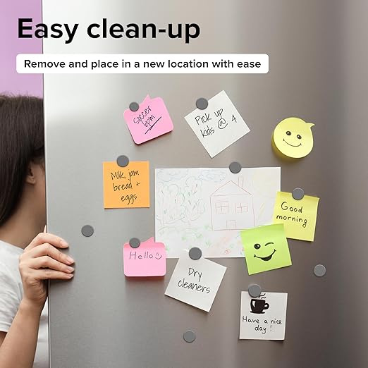 Ferrite Magnet 90 Pack Include 45 of 0.7" x 0.2" Non-Adhesive and 45 of 0.7" x 0.12" VHB Adhesive