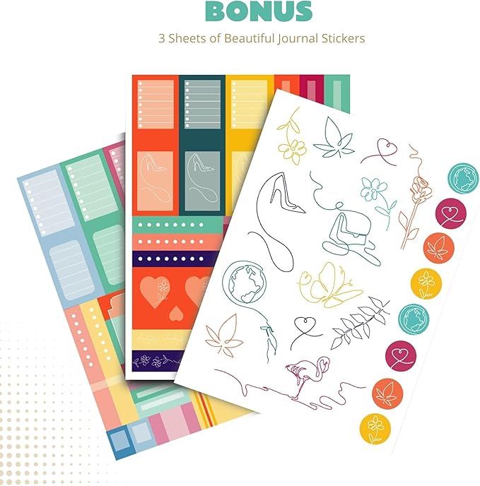 Dotted Journal – 140gsm Bleed Proof Thick White Paper – 200 Numbered Dot Grid Notebook Pages – Lay Flat Binding a5 Dotted Notebook with 3 satin Bookmarks and Expandable Back Pocket