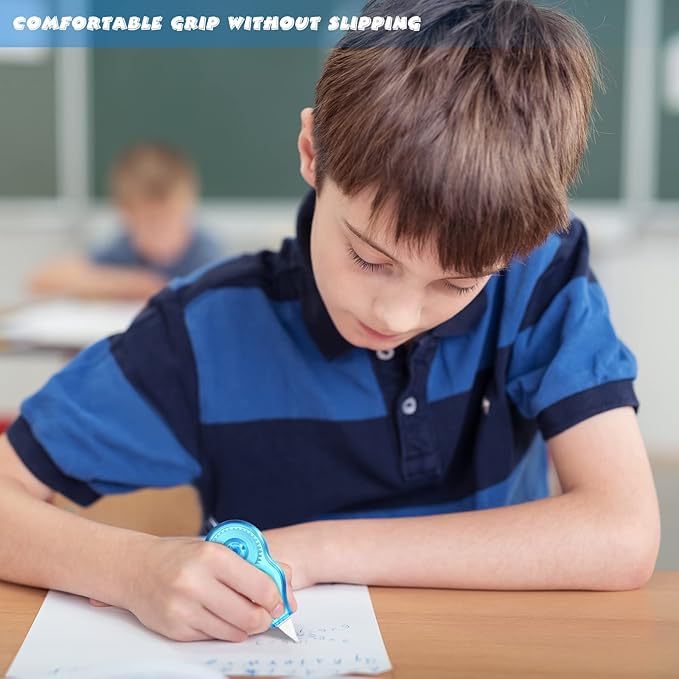 Chivao 100 Pack Mini Correction Tape Bulk Ink Corrector Eraser Tape Set Cute Aesthetic Colorful Instant Correction Applicator for Office School Student Stationery Supplies, 0.2 x 158 Inch(Rainbow)