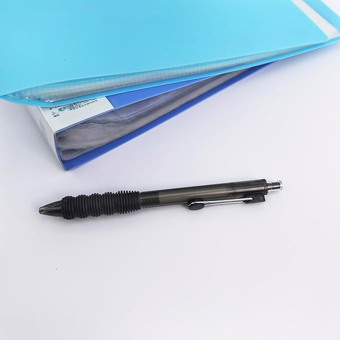 Fengtaiyuan Black Ink, 0.7mm, Retractable Gel Ink Rollerball Pens, Fine Point, Comfortable Grip, Easy Hold, Writting Smooth, 6 Pack (BlackZS07P6)