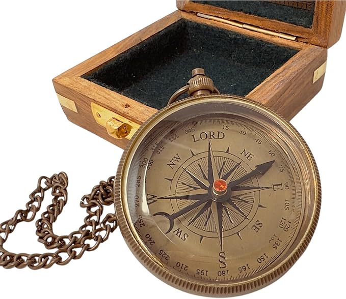 God My Lord Compass - Compass Gift Inspirational Quote Engraved, Graduation Gift, Confirmation Gift, Religious Gift for Men Women Boys Girls Teenage Kids, Baptism Gift