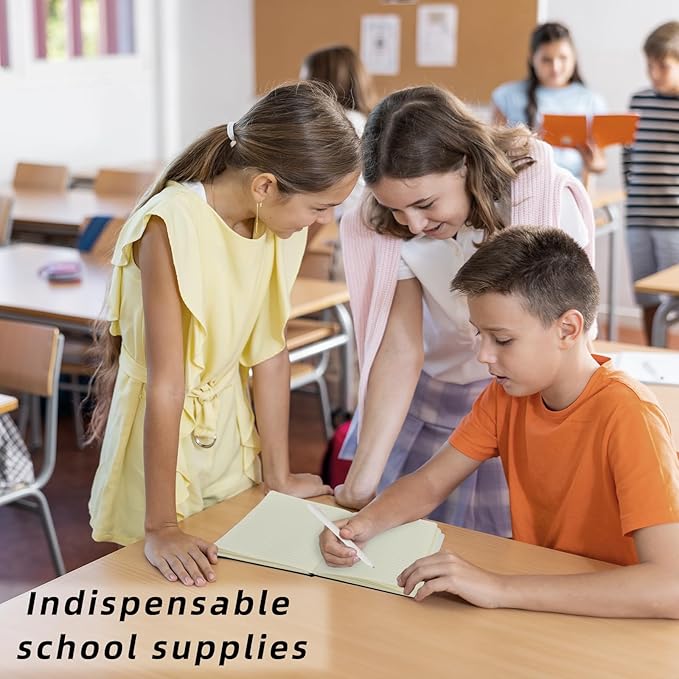 Coopay 12 Pack A5 Journal Notebook with 12 Pens Bulk Classic Ruled Hardcover Leather Journal Set with Pen Holder for Men Women Writing, Office, Home, School, College, Business, 8.3” x 5.5” (6 Colors)