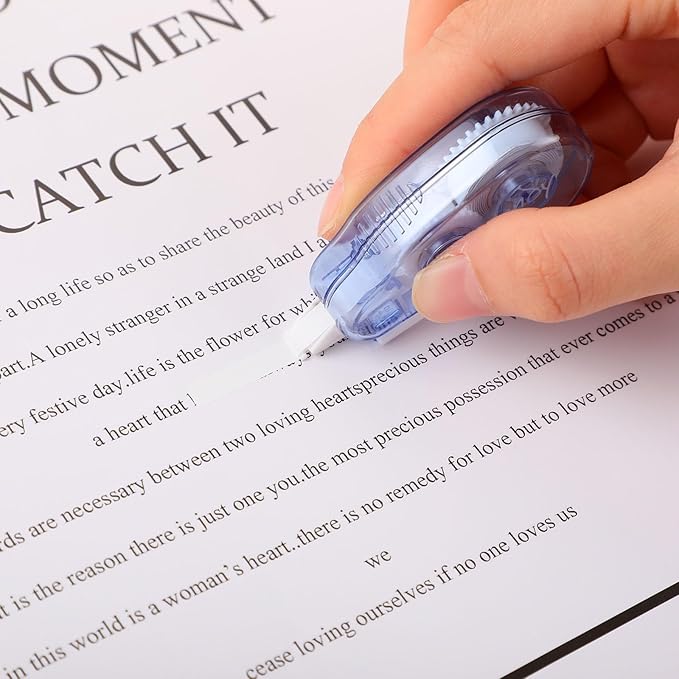 Chivao 100 Pack Mini Correction Tape Bulk Ink Corrector Eraser Tape Set Cute Aesthetic Colorful Instant Correction Applicator for Office School Student Stationery Supplies, 0.2 x 158 Inch(Candy Color)