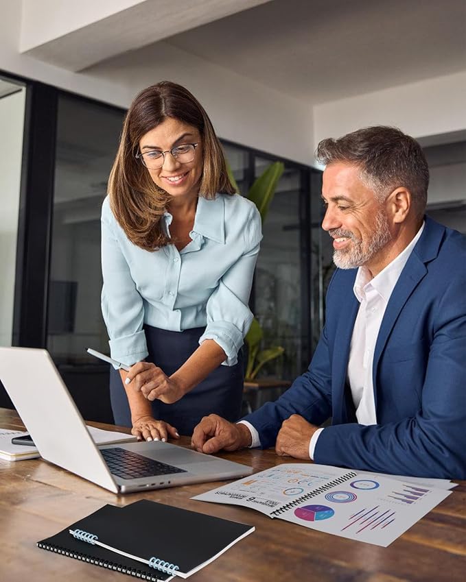 Dynta Binding Covers 120 Pack Black Sand-Textured Report Covers Sheets for Binding, Letter Size 8-1/2 x 11 Inches, 14 mil Presentation Binder, Office Supplies, Un-Punched, Square Corners