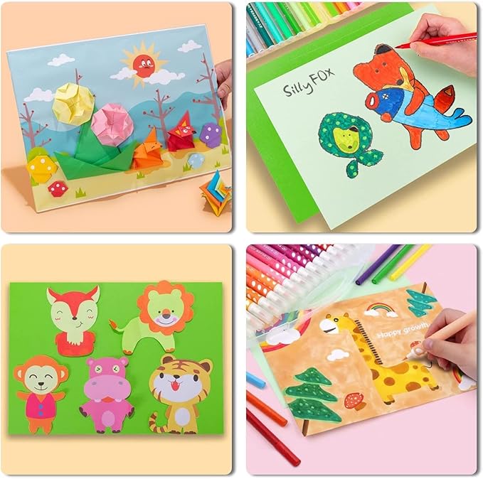 Colored Cardstock Paper, A4 Heavy Card stock 30 Assorted Colors for Cricut, Thick Paper for Card Making, Scrapbooking, Printer, Craft (80lb / 230gsm)