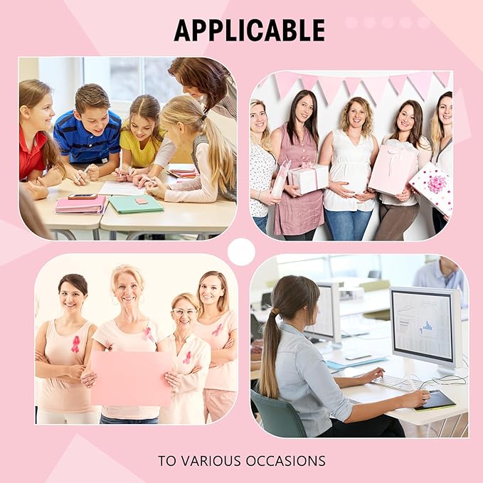 Fulmoon 25 Pcs Ballpoint Pens Bulk Retractable Comfortable Writing Pens Cute Back to School Supplies in Medium Point 1.0 mm for Teacher Student Bridal Shower Baby Shower (White)