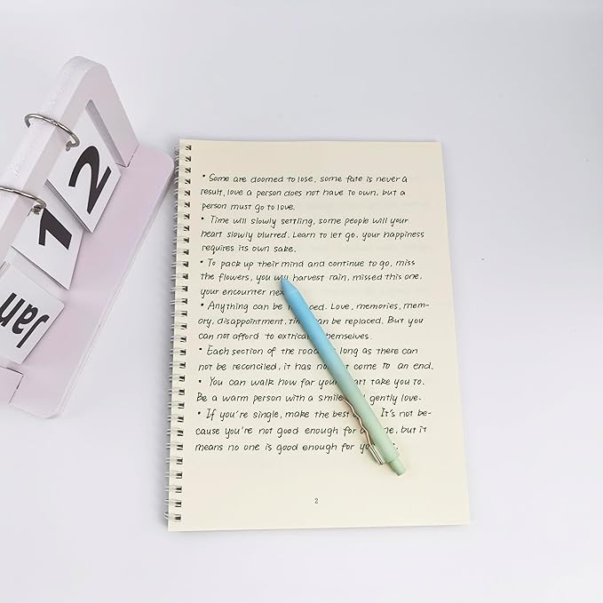 Fengtaiyuan Lv05, Stylish Gradient Color Pen, Black Ink, 0.5mm Extra Fine, Gel Ink Rollerball Pens, Writting Smooth, Rubber Spray (Lv05)