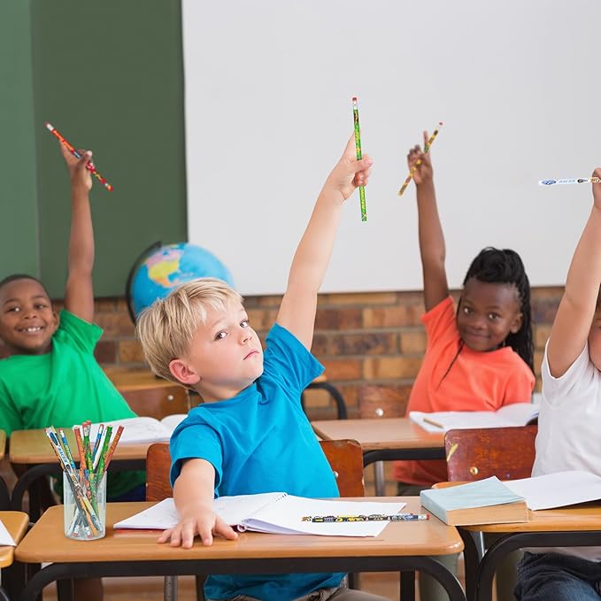 Cinrobiye 100 PCS Racing Car Pencils Race Cars Stationery Pencils Bulk with Eraser for Car Themed Birthday Party Favors Supplies School Classroom Office Giveaways Prizes Carnival Prize Game Gifts