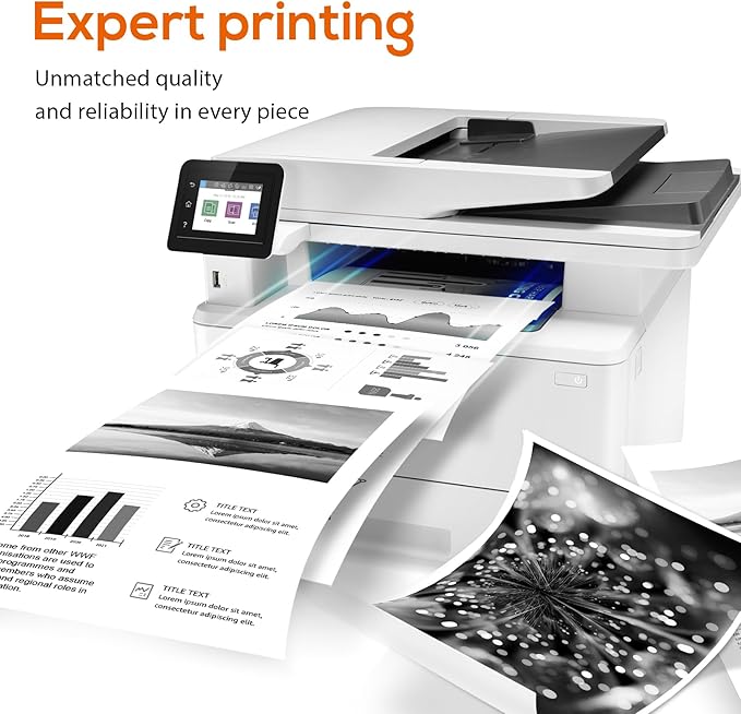 Compatible 58a hp Toner Cartridge Replacement for HP 58A CF258A 58X CF258X (with chip) Toner Cartridge for Laserjet Pro MFP M428fdw M404n M428fdn M404dn M430 Printer(2 Black)