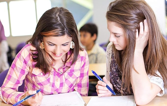 ChicRosa 40 Pack Blue Gel Pens, Retractable Medium Point Gel Ink Pens Smooth Writing for School Office Home, Comfort Grip(20 Pens with 20 Refills) (Blue) (Blue)