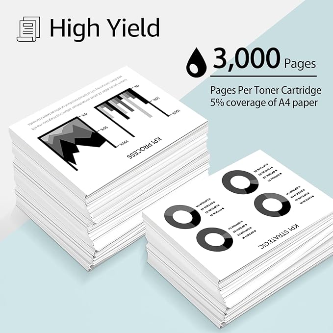 greencycle 105A Compatible Black Toner Cartridge Replacement for HP 105A 105 W1105A 1105A High Yield to use for Laser MFP 137fnw 135a 135w 107a 107w Printer (10-Pack, 3000 Pages)