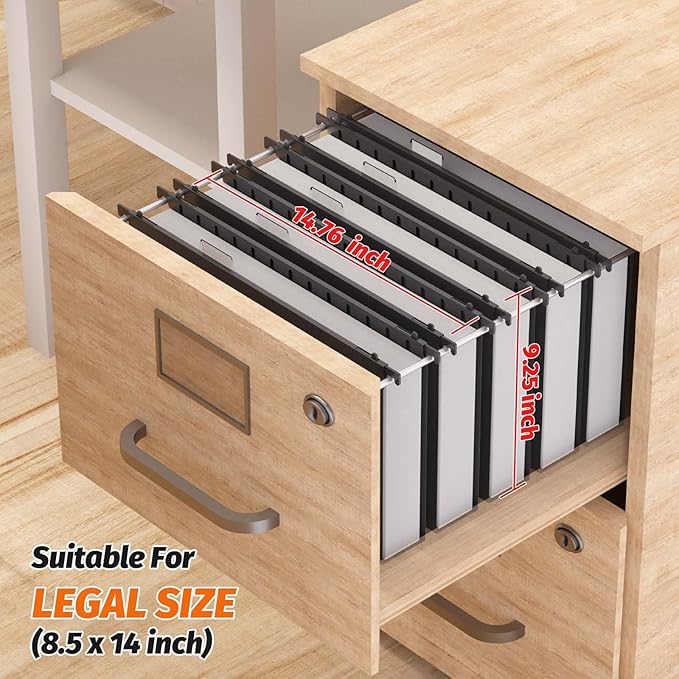 Extra Capacity Legal Size Plastic Hanging File Folders,12 Pack Reinforced Legal Size Hanging Folder with Heavy Duty 2 Inch Expansion,Filing Cabinet Folders,for Bulky Files, Medical Charts,Black