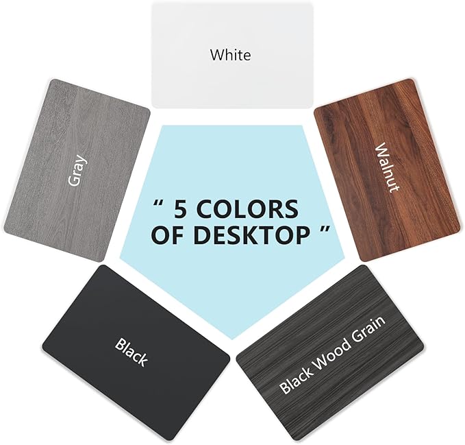 Conference Room Table, Folding Conference Tables,Thicken Grey Tabletop,Flip Top Wooden Seminar Meeting Room Table for Conference Room Offices (10, Black+White, 47.2“)