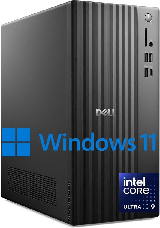 Dell 2025 ECT1250 Business Desktop - Intel Ultra 9-285K, (24 Core Processor 24 Threads), 64GB DDR5 Memory, 4TB PCIe SSD, Ultra-Quiet Design, Dual 4K Monitor Support, Keyboard and Mouse, Windows 11