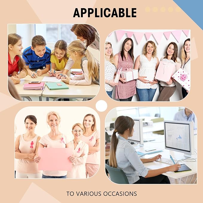 Fulmoon Ballpoint Pens Bulk Retractable Comfortable Writing Pens Cute Back to School Supplies in Medium Point 1.0 mm for Teacher Student Bridal Shower Baby Shower (Light Blue,25 Pcs)