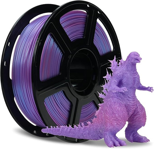 FLASHFORGE Chameleon Gradient Rapid PLA Filament Blue & Pink, High Flow Speedy Filament 1.75mm Max 500mm/s Fast Printing, Displays Shimmering Effects from Various Angles and Light