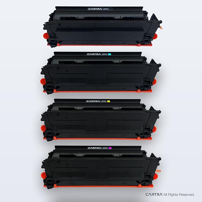CARTRA 212X High Yield Toner Cartridges 4 Pack for HP Color Laserjet Enterprise Flow MFP M578c, M578z, M554dn, M555dn, M555x, M578dn, M578f, M578, M554, M555 Series Printer