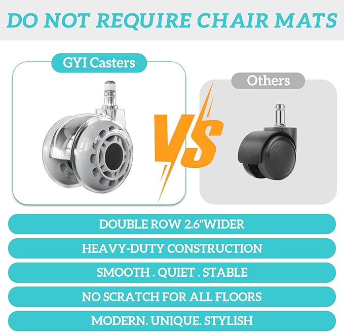 GYI O205P High Back Executive Office Chair, Big and Tall Office Chair 400LBS with Rubber Wheels,Ergonomic Adjustable Computer Desk Chairs with Padded Flip-up Armrests,Lumbar Support (Grey)