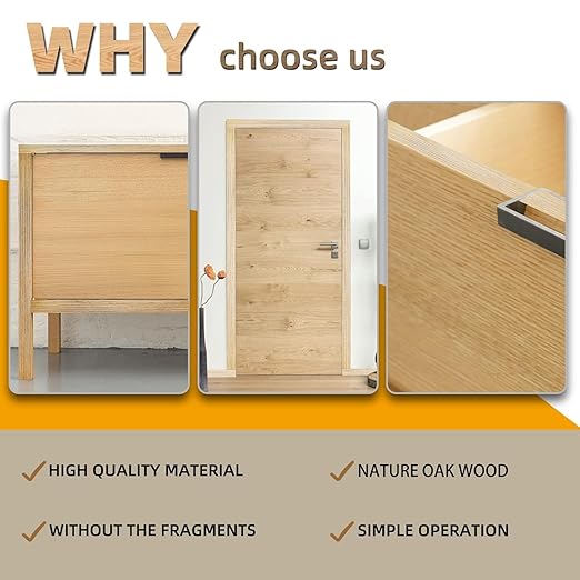 GSCIT Club Oak Edge Banding, 3/4 inch x 250ft roll of Veneer Plywood Edge Banding Preglued Flexible, Wood Tape Banding for Cabinet Repair