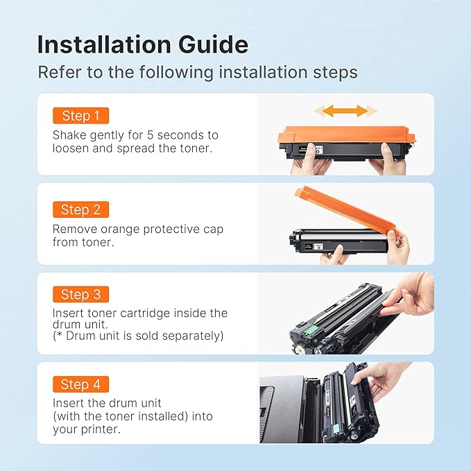 E-Z Ink Compatible TN221 TN225 Toner Cartridge Replacement for Brother TN-221 TN-225 to Use with MFC-9130CW HL-3170CDW MFC-9340CDW HL-3140CW MFC-9330CDW (2 Black 1 Cyan 1 Magenta 1 Yellow, 5 Pack)